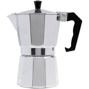 Imagem de Cafeteira Italiana de Alumínio para Café Expresso 6 XÍCARAS 300ML Alta Pressão, Durável, Compatível Fogão a Gás e Indução, Design Moderno com Alça Antitérmica