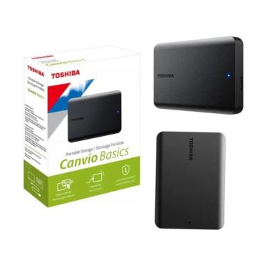 Imagem de Hd Externo 2Tb Toshiba Canvio Basics Preto Hdtb520Xk3Aai