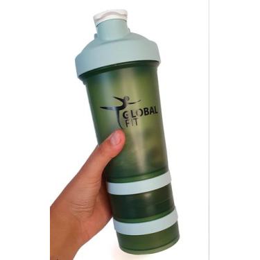 Imagem de Coqueteleira Academia 600ml Verde - Global FIT