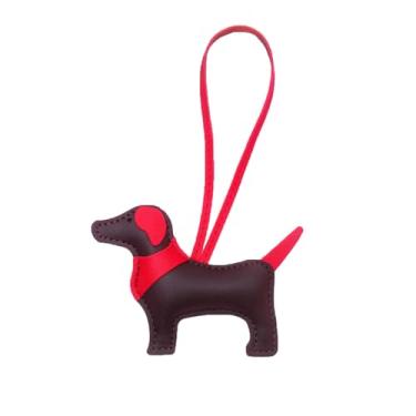 Imagem de Mmsu bolsa de cachorro amuleto, chaveiro de moda acessório para bolsas bolsa tiracolo bolsa de ombro para mulheres design, Corpo preto com laranja, Mini