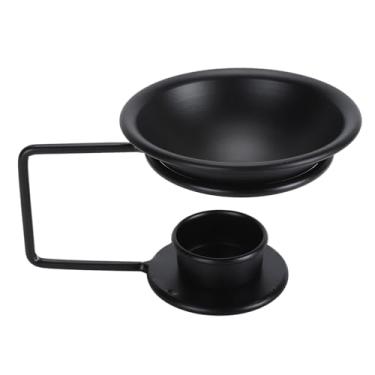 Imagem de Asixxsix Aquecedor de cera metálico, queimador de óleo essencial profissional com condução de calor rápida, ideal para sala de estar, escritório, quarto, cozinha e sala de estudos.