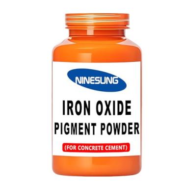 Imagem de Ninesung Pó de pigmento de cor de concreto - Óxido de ferro em pó para cimento, concreto, argamassa, argamassa, estuque, argila, cal, gesso, tinta, artesanato DIY - Não desbota, sombra vibrante de