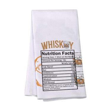 Imagem de VAMSII Presentes de uísque para homens e mulheres, toalhas de cozinha para amantes de uísque, presente temático de uísque, presente bebedor de uísque (USWhiskeyTowel)