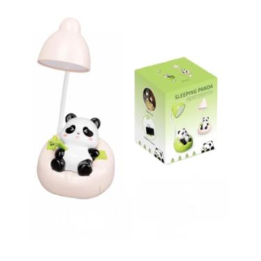 Imagem de Yi Dong Luz noturna de sofá panda com suporte e armazenamento de telefone, brilho branco quente ajustável de 3 níveis, lâmpada de cabeceira recarregável USB-C para mesa, presente de decoração de casa