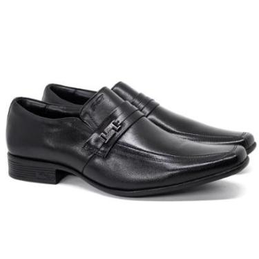 Imagem de Sapato Social Jota Pe Air Winner Couro Legítimo sem Cadarço Palmilha Macia Confortável 45022-Masculino