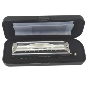 Imagem de Gaita profissional cromática chave de C 10 furos 40 tons boca profissional órgão com slide para adultos profissionais