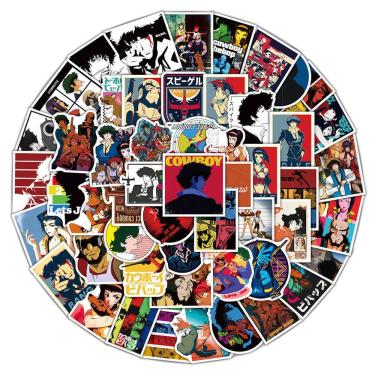 Imagem de Adesivo Cowboy Bebop Anime Vinil PVC impermeável 50 unidades