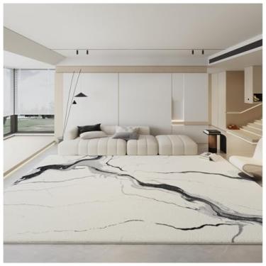 Imagem de SPXMQSS Tapetes para sala de estar, tapete grande antiderrapante para quarto, tapete lavável imitação de caxemira resistente ao desgaste, para quarto, sala de jantar, escritório, 200 x 250 cm