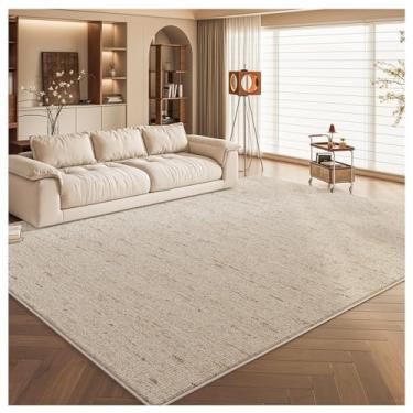 Imagem de SPXMQSS Tapetes laváveis para sala de estar, sala de estar macia, antiderrapante, tapete resistente à la suciedad y Easy de Mantener para quarto, sala de jantar, escritório em casa, marrom, 240 x 360