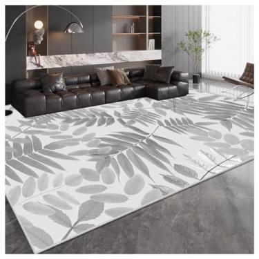 Imagem de SPXMQSS Tapete de sala de estar, resistente a manchas e fácil de limpar tapete quarto lavável antiderrapante para sala de estar, quarto, sala de jantar B 120 x 200