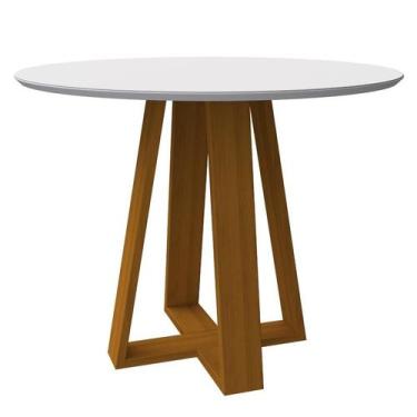 Imagem de Mesa Vitoria 100X100 Ype/Off White - New Ceval