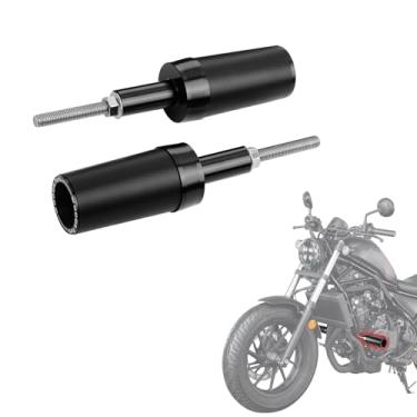 Imagem de GFARDMOTO Sliders de quadro para Honda Rebel 500 CMX500 (2017-2025) | Protetor de motor de motocicleta e protetores de colisão | Barras deslizantes CNC pretas | Instalação fácil sem perfuração