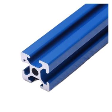 Imagem de 1/4 peças perfil de alumínio 2020 ranhura em T 100 500 1000 mm extrusão de alumínio 20x20 para impressora CNC 3D DIY spray azul (1 peça 2020T azul, 900 mm)