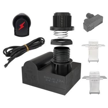 Imagem de DHLG-12 Ignitor de grelha G511-0055-W1 para kit de substituição de ignição Charbroil, Ignitor de grelha G350-0017-W1 Módulo de ignição eletrônica de 2 saídas com interruptor de botões de ignição para