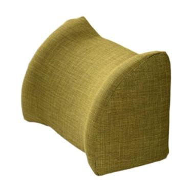 Imagem de FashionCha Almofada de apoio lombar em espuma, almofada de encosto confortável para sala de estar, de leitura para assento, cadeira de computador, Verde