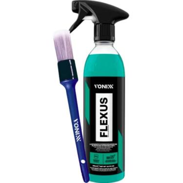 Imagem de Vonixx FLEXUS 500ML Limpa e Revitaliza Plástico Painel 2 Em 1 com Pincel Interno SiO2 para Durabilidade e Acabamento Sec