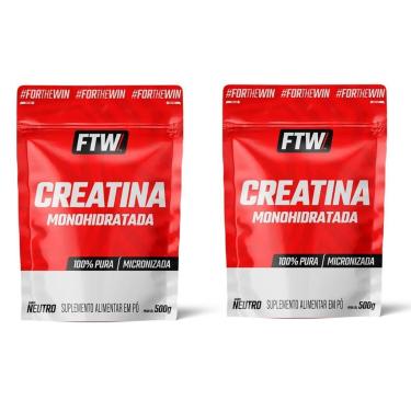 Imagem de Kit 2x unid de 500g Creatina 100% Monohidratada Refil - Ftw-Unissex