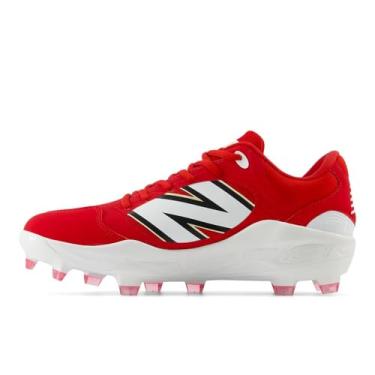 Imagem de New Balance Tênis de beisebol masculino Fresh Foam 3000 V7 moldado, Equipe vermelho/branco, 9.5