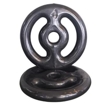 Imagem de Par Anilha Emborrachada 4Kg - Anilhas&Cia