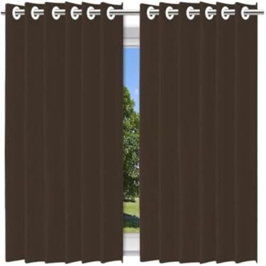 Imagem de Cortina de quarto preta blackout para bloquear luz, 280x160cm, eficiente.