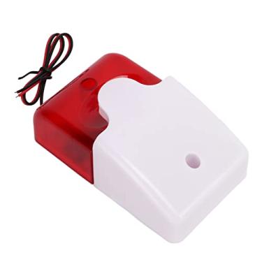 Imagem de Generic Sensor de Movimento Alarme de Luz Sonora de Alto Decibel Flash Dispositivo de Aviso de Segurança Resistente a Impactos para Banheiros, Escolas, Hospitais, Lares de Idosos ABS (12V)