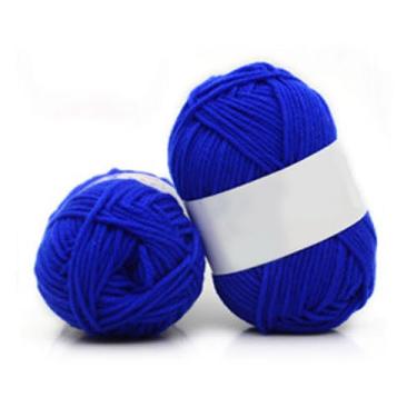 Imagem de Fio de caxemira para crochê e tricô, fio de algodão respirável, ideal para panos de prato, roupas, pegadores de panela, suéteres, 1 bola