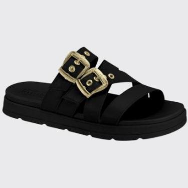 Imagem de Sandália Slide Feminina Flatform Tiras Cruzadas Moleca 5490.124.9569-Feminino