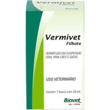 Imagem de Vermivet Cães Filhotes 20 ml - Biovet