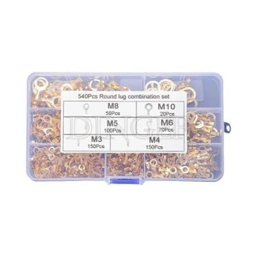 Imagem de Kit De Terminais De Crimpagem De Cobre 150-540PCS M3-M10 Conectores De