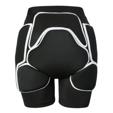 Imagem de Luocute Shorts Acolchoados Protetores, Acolchoamento EVA 3D para Proteção do Cóccix do Quadril, Tecido Elástico de 4 Vias de Alta Elasticidade, para Esqui, Snowboard, Patinação, Ciclismo (XL)