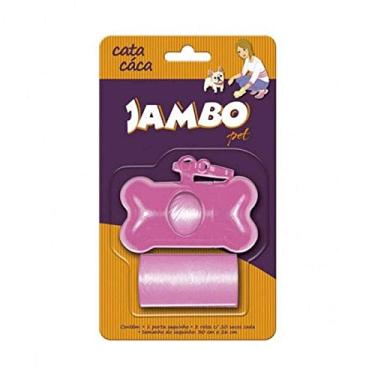 Imagem de Kit Porta Saquinhos Coletores Dois Rolos Basic Rosa Jambo