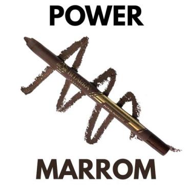 Imagem de Lapis Delineador de olhos power marrom, apontavel, resistente a agua, 