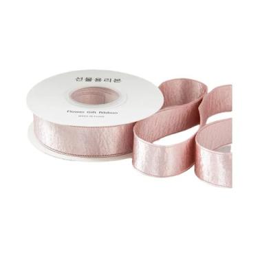 Imagem de Fita Dourada Metálica Brilhante 1 Rolo Larga Para Embalagem De Present