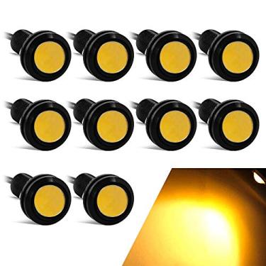 Imagem de yifengshun Luzes LED Eagle Eye de 18 mm Alta Potência 9W Amarelo Luz de Circulação Diurna Carro Motocicleta DRL Acessórios para Carro Luz Marcadora Luz de Nevoeiro Luz de Resguardo Luz Marcadora (10
