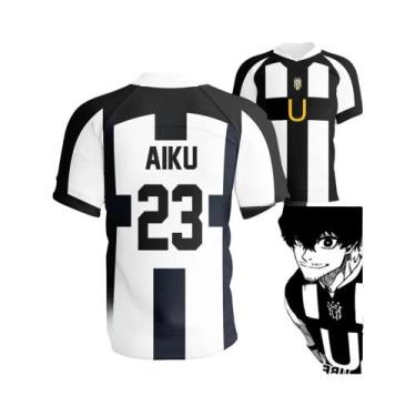 Imagem de Camisa De Futebol Blue Lock Ubers V-neck Unissex Uniformes De Cosplay 