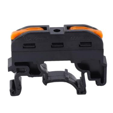 Imagem de Acouto Conector de Fio Tipo Trilho PCT-211, Bloco Terminal de Fiação Rápida de 0.2-4mm, Cinza Claro para Fácil Uso, Com 10 Peças (PCT-211 preto)