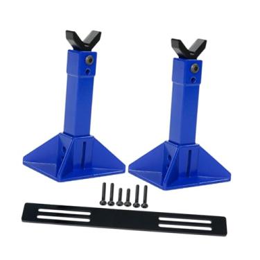 Imagem de Dynwave Suporte de reparo de metal para modelos de veículos, ferramenta de arte, acessório de brinquedo para figuras em miniatura para mecânico de automóveis, Azul