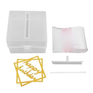 Imagem de Phefop Caixa de Dinheiro de Aniversário, Caixa de Puxar Dinheiro de Feliz Aniversário, Kit Com 20 Sacos Transparentes para Festa, Casamento, Celebração, Reunião Familiar