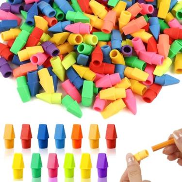 Imagem de Pacote com 180 borrachas para lápis, borrachas para lápis, borrachas de cores sortidas para crianças, estudantes, professores, sala de aula, escola e escritório