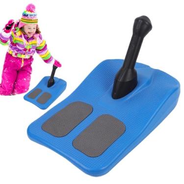 Imagem de Trenós de Neve | Trenó de Inverno Dobrável com Alça Prático | Scooter de Esqui Dobrável | Para Uso Familiar em Adultos e Crianças em Corridas ao Ar Livre Treino Neve Relva Jardim