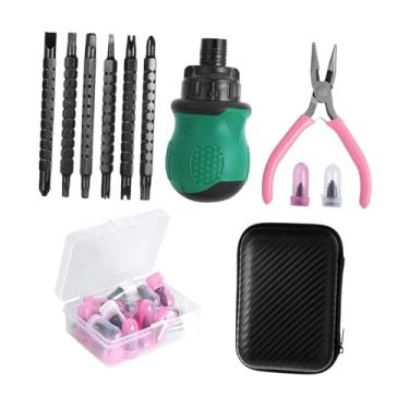 Imagem de oshhni Kit de reparo de pneus com 29 peças, incluindo pregos de borracha e chave de fenda. Ideal para carros, motos e caminhões.