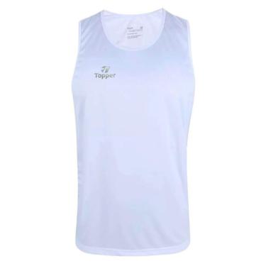 Imagem de Regata Topper Treino Classic Masculina - Branco M-Masculino