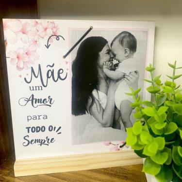 Imagem de Porta Retrato Decoração Feliz Dia das Mães - Rainha da Madeira