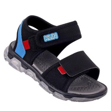 Imagem de Papete Infantil Menino com LED Casual Klin Worldcolors - Preto e Azul-Masculino