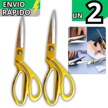 Imagem de Kit 2 Tesoura De Costura Alfaiate Profissional Para Tecidos Artesanato