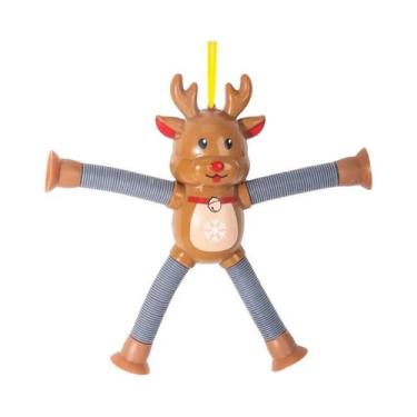 Imagem de Brinquedos Retráteis De Papai Noel, Boneco De Neve, Alce E Homem De Ge