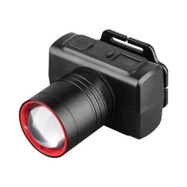 Imagem de Lanterna De Cabeça LED Recarregável Com Sensor, Potente, 3 Modos, Luz 
