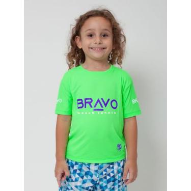 Imagem de Camiseta New Game Infantil Manga Curta Verde Neon - Bravo, 04