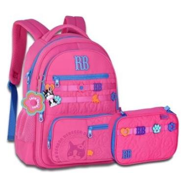Imagem de Kit Mochila Com Estojo Box Escolar Feminino Rebecca Bonbon-Feminino