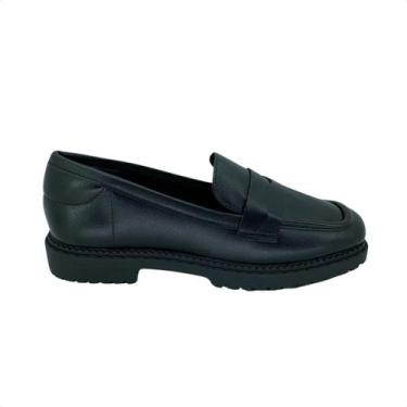 Imagem de Sapato Feminino Mocassim Moleca Em Napa Preto, Preto, 37